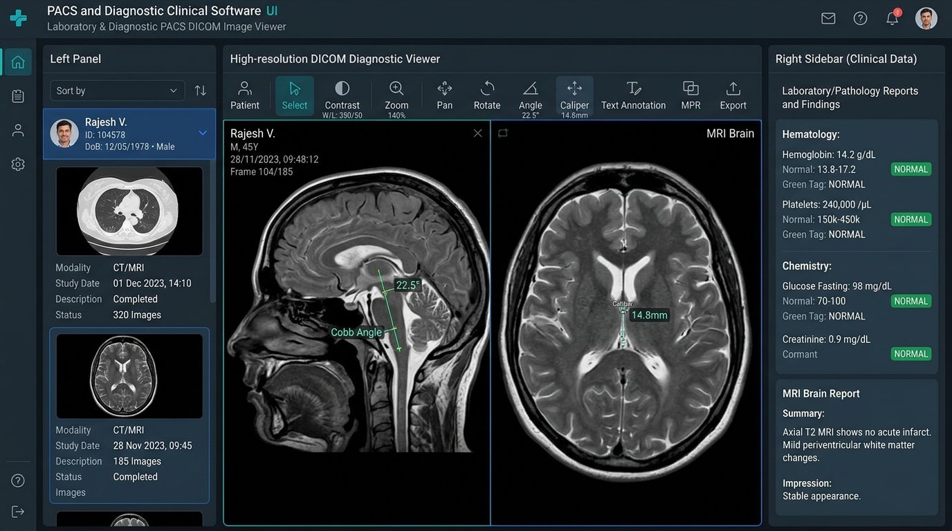 Laboratory & Diagnostic PACS Image Viewer Preview